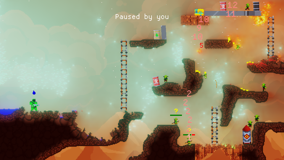 Lighting causes a haze over the background