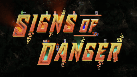 Thumbnail for Announcing Signs of Danger: The logotype for Signs of Danger gets dramatically destroyed.