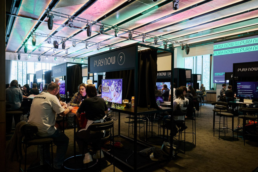Photo of Play Now pitching booths