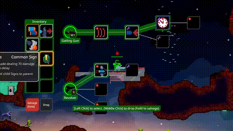 Thumbnail for Socketing Signs: Using the updated Signcrafting interface to create a gun that shoots bullets that turn into grenades.